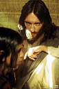 #Robert Powell#另一款美丽的耶老爷。 jesus of nazareth 拿撒勒的耶稣。 Olivia Hussey在里面饰演圣母