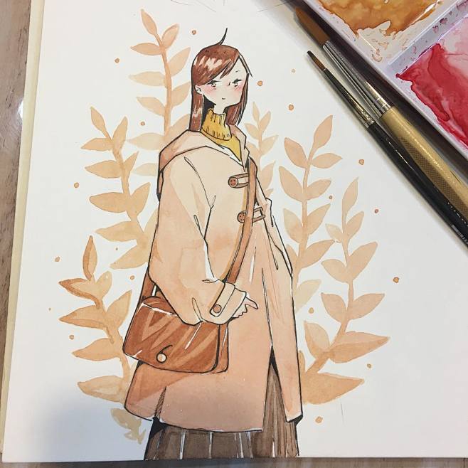 ikedda水彩插画集二