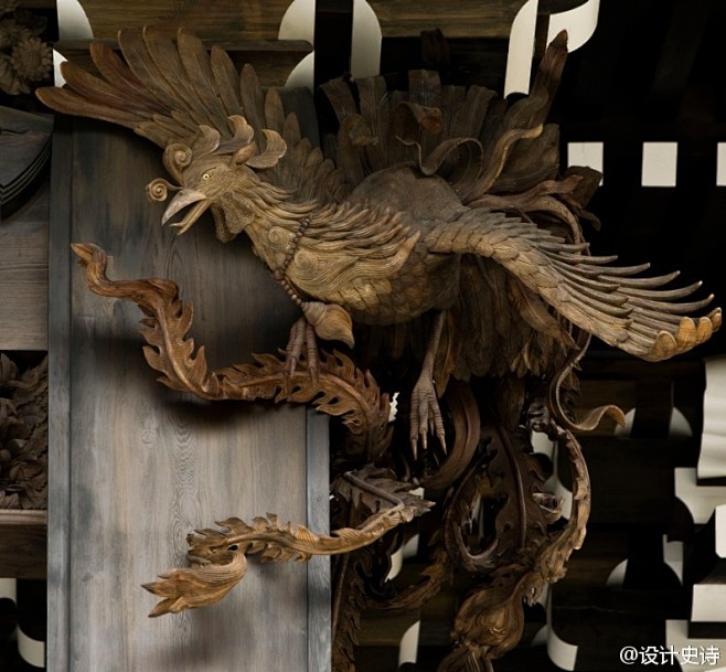 日本兵库县念佛宗无量寿寺的木雕工艺设计 雕刻 石像 龙 素材