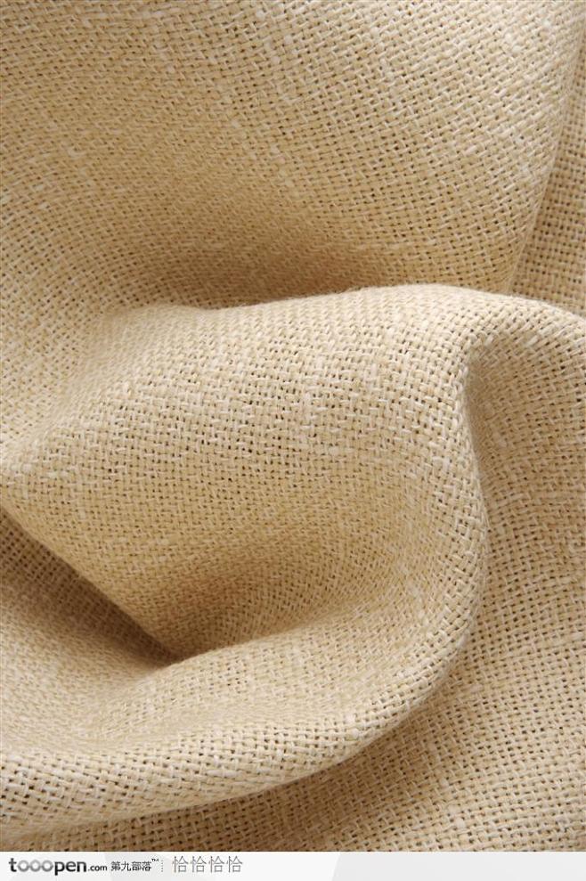米色麻布料2