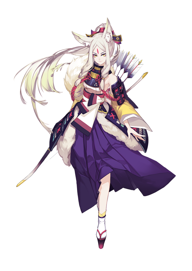 白狼皮肤森林之姬立绘