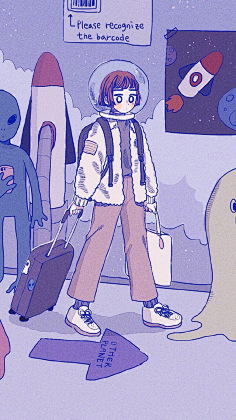 额骗人呀采集到插画