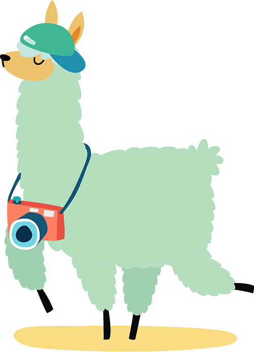 羊驼免抠图png素材