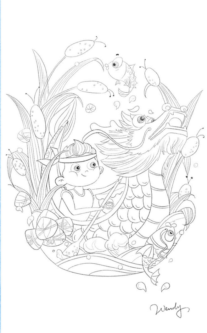 10:08:25端午节线条素描 手绘教程琳2927123466该采集也在以下画板