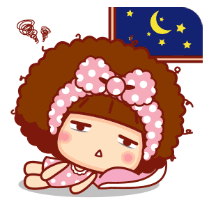 摩丝摩丝没睡醒表情～失眠