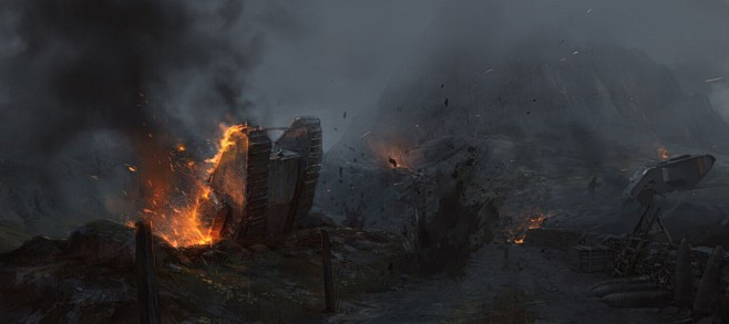 战地1海量艺术概念原画欣赏一战战场硝烟四起9游侠网ali213net