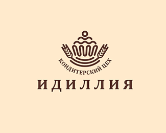 蛋糕麦穗烘焙标志logo字体设计创意日本台湾中国日系字标品牌形象