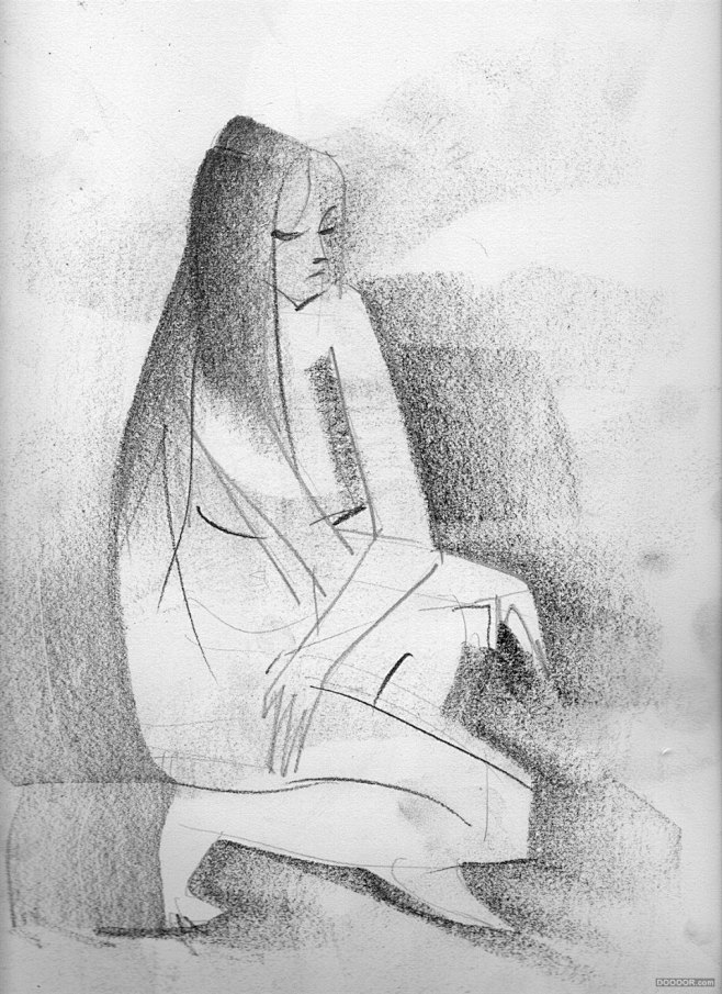 rigoll极致精炼抽象素描人体mikerigoll78p30jpg