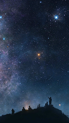 HaleyComet采集到星月夜