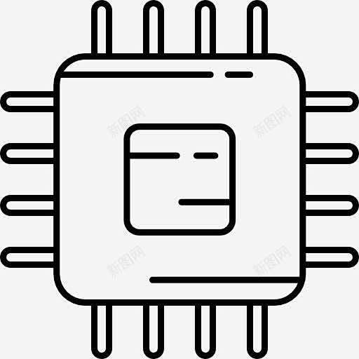 大芯片图标 创意素材