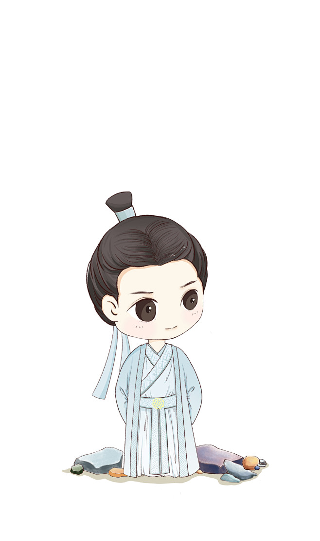 任嘉伦锦衣之下q版板绘原创