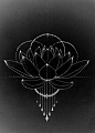 Tattoo graphic idea - lotus drawing