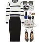 A fashion look from November 2014 featuring white tops, Karl Lagerfeld and black patent pumps. Browse and shop related looks.
