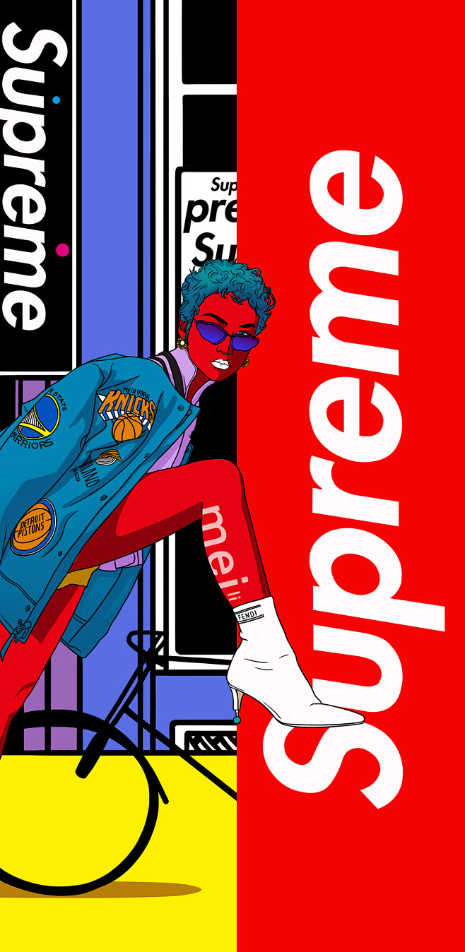 潮,潮人,潮牌-花瓣网|陪你做生活的设计师 | supreme手机壁纸