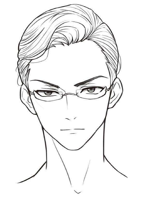 小哥哥们的动漫头像线稿发型参考收藏留着练习啦手绘匠我们爱画画一起