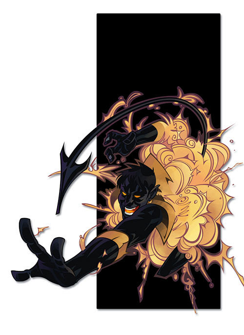 x战警人物插画nightcrawler夜行者3