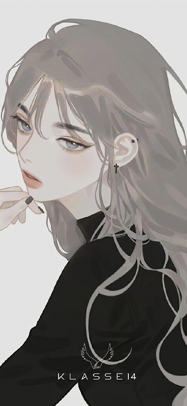 插画中帅气的小姐姐极简高冷风格穿搭67二次元条漫漫画