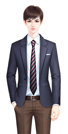 雨果作品集采集到男频人物免抠