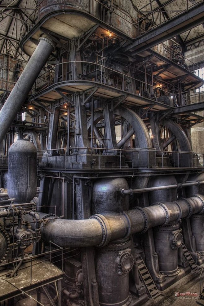 33工业元素工业遗址废墟废土蒸汽朋克风格