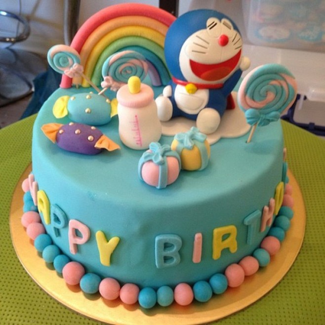 哆啦a梦粘土蛋糕