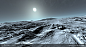 月球地表和太阳高清图片