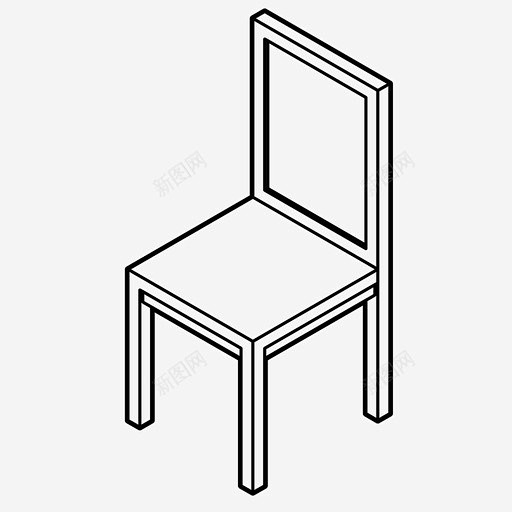 椅子家具座位图标页面网页平面电商创意素材