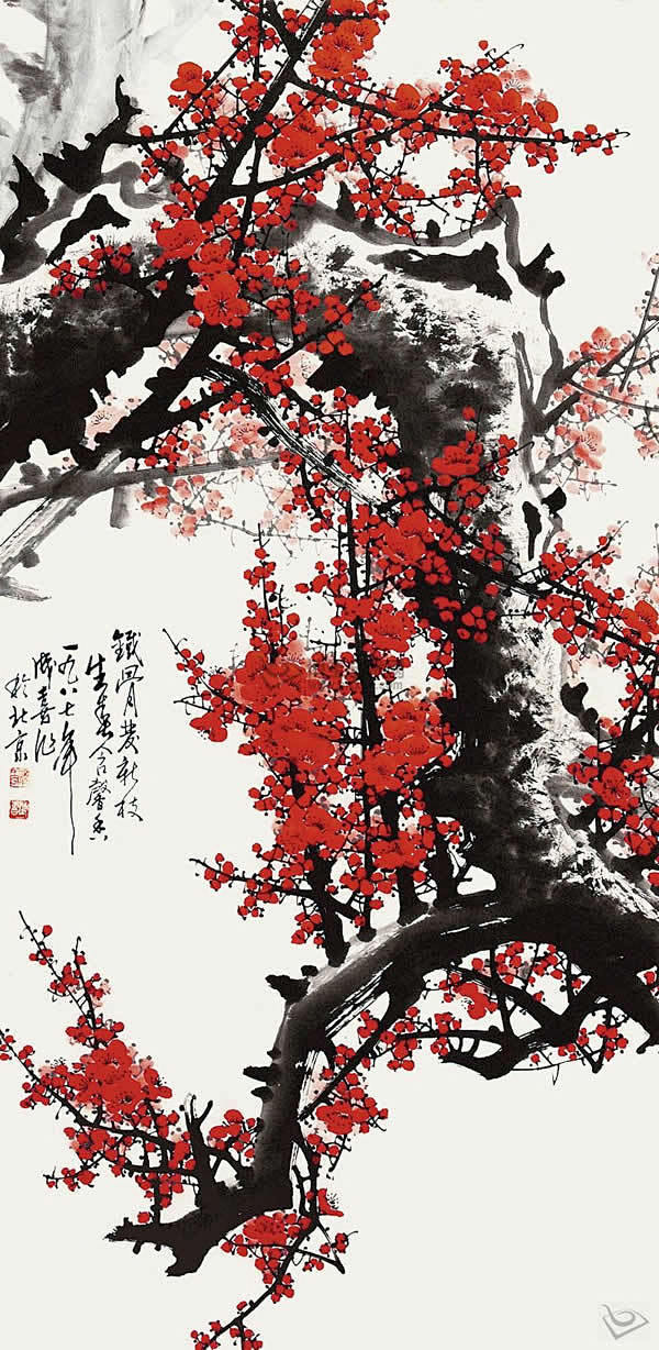 国画花中四君子梅