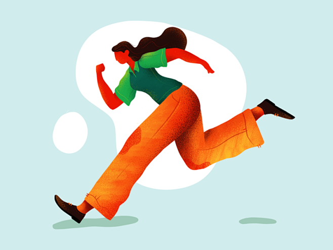 running girl #9 walk.