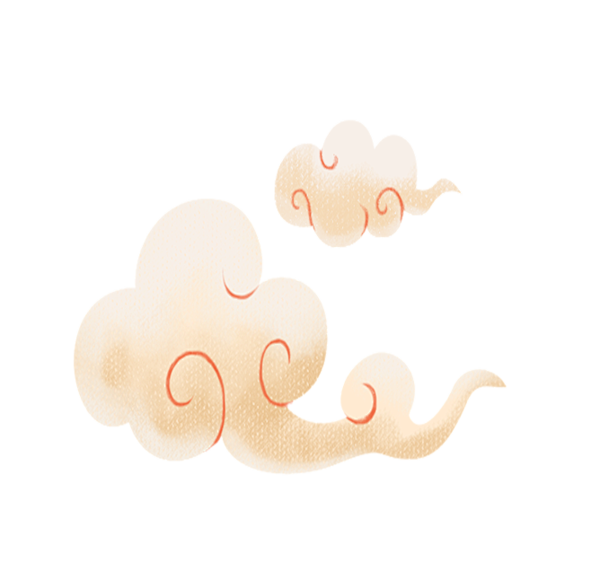 祥云手绘祥云复古元素中式2687x2559