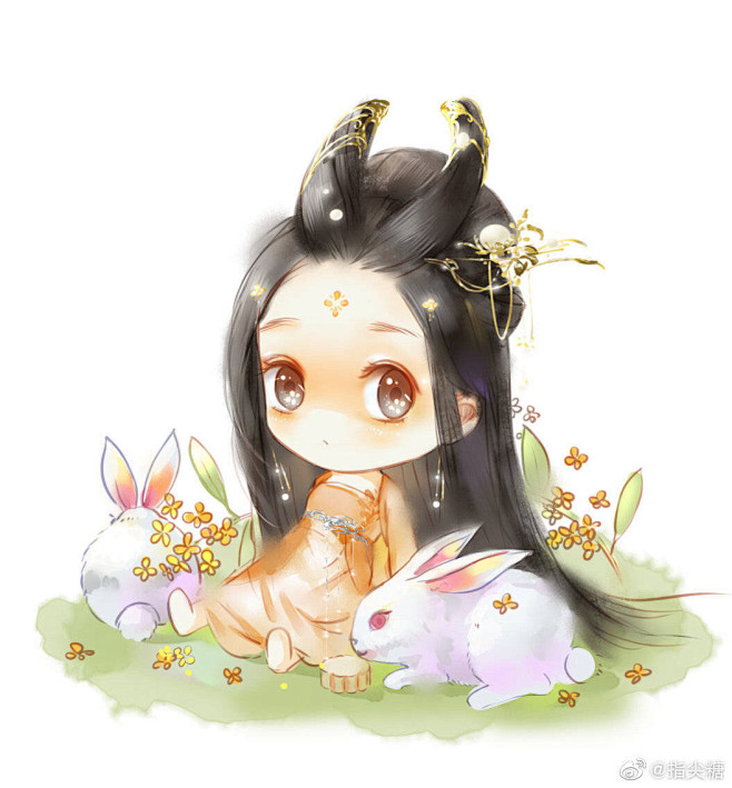 阿篱ali从陌上醉流年转采于2020-03-13 23:57:22古风萌图人物--q版