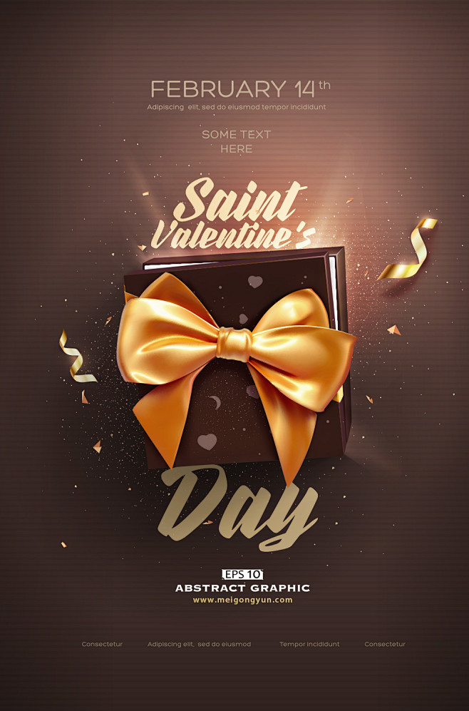 情人节矢量海报saintvalentinesday