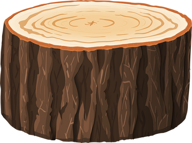 卡通树墩