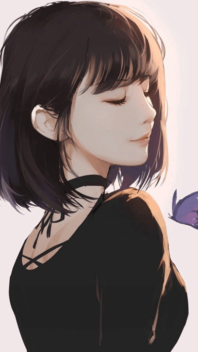 动漫 女生 短发