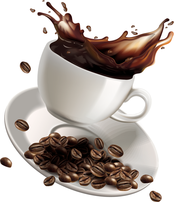 咖啡豆咖啡元素免抠咖啡店素材