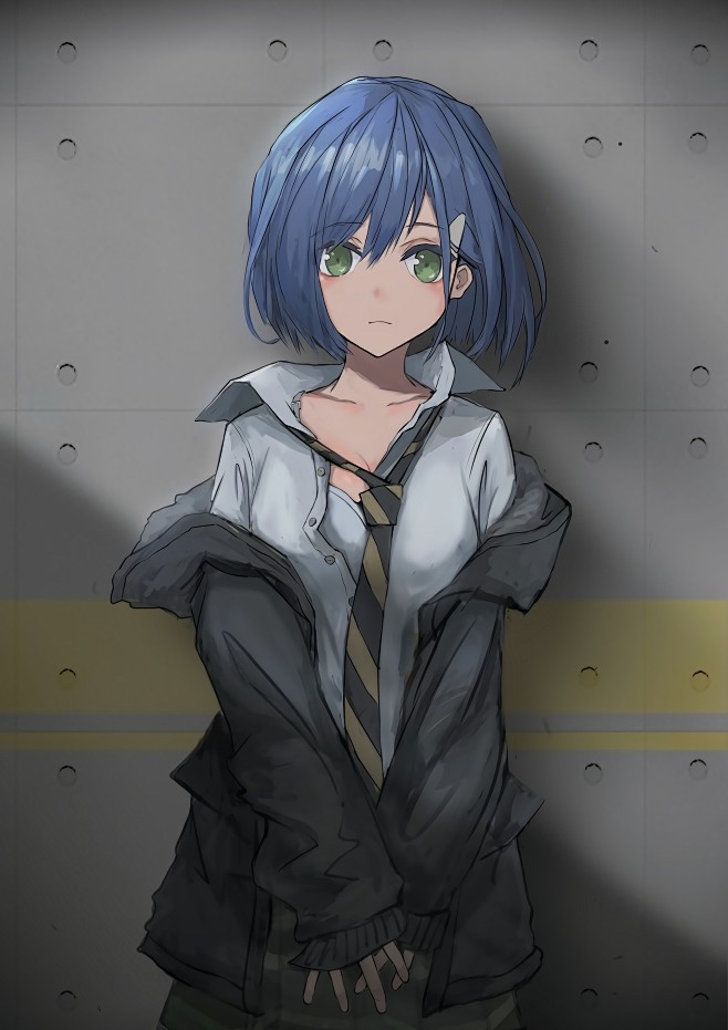 franxx ichigo(darling in the franxx)白衬衫领带小胸部学校制服短发