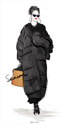 服装设计手稿 花瓣网 陪你做生活的设计师