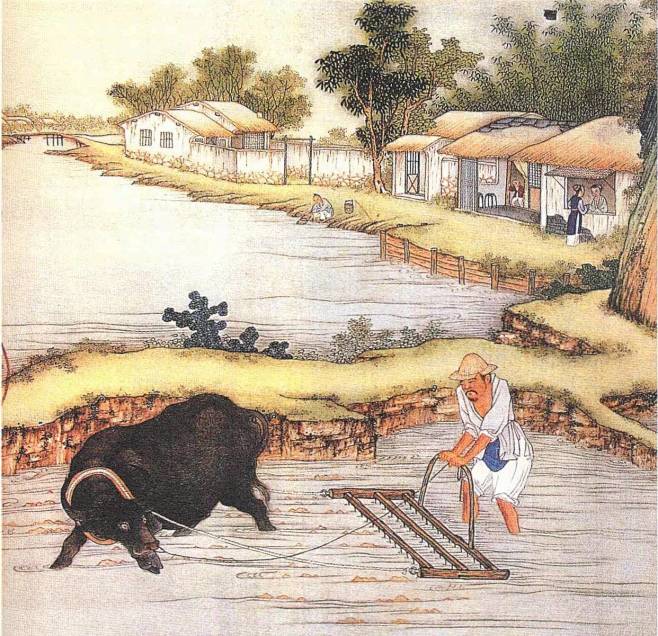 佩文斎耕织图上卷来一起体验古代乡村生活书画就爱阅读网