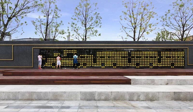 互动景墙br万科天荟展示区成都08致澜景观