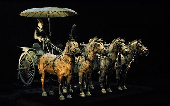 秦始皇兵马俑博物馆铜马车一辆