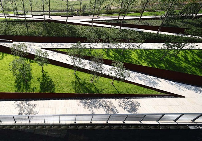 售楼处折线形园路