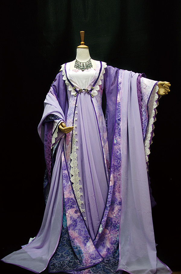 sfcosplay华丽女古装紫色华胥引十三月莺歌花千骨妖神姜沉鱼