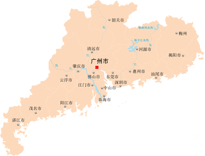 广东省地图地图其他元素免抠png图片壁纸