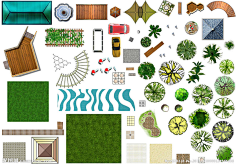 ps平面素材-花瓣网|陪你做生活的设计师 | 建筑规划总平面素材-树图片