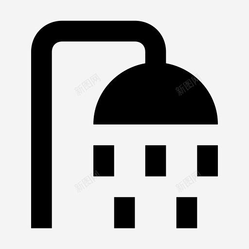 淋浴水淋浴头图标身体护理icon标识标志ui图标设计图片免费下载页面