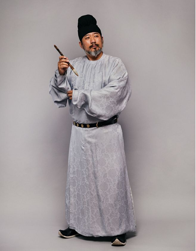 山涧服饰复原款汉服唐圆领袍真丝缺胯袍淘宝网