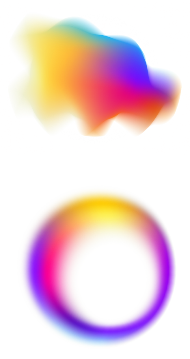 炫彩色渐变赛博朋克酸性风海报设计透明png元素