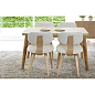 道奇家具北欧现代风格日式桦木时尚小户型餐厅1200桌椅套装