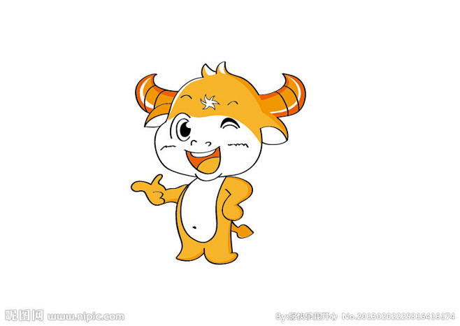 牛的吉利吉祥物吉祥图图片