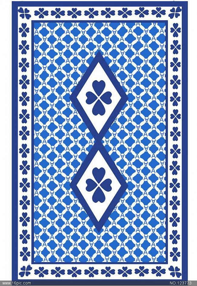 小天使扑克牌背面花纹图片