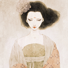 浪子青柠采集到古风女头
